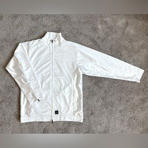 Nike Zip Up Jacket | white | size M | 100% Polyester